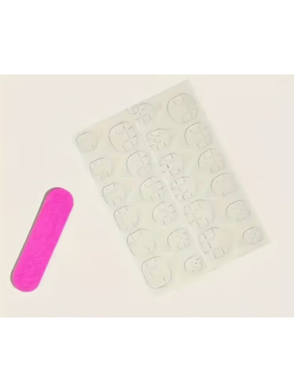 24pcs Glossy Pure Red Short Oval Press-On Nails – Salon Style Full Cover Acrylic - Picture 7 of 7